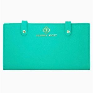 BRAND NEW KENDRA SCOTT JET SET JEWELRY ORGANIZER IN TEAL STINGRAY